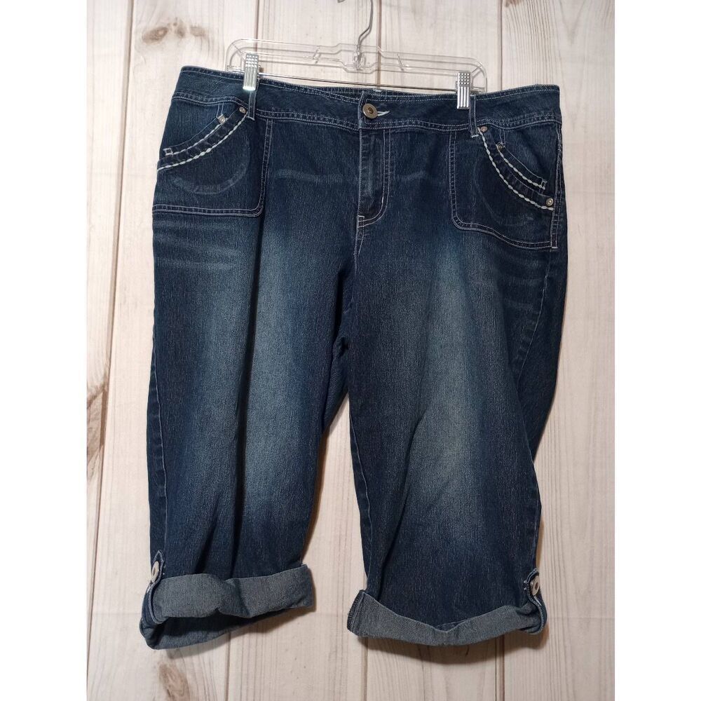 Lane Bryant Shorts Ladies 20 Dark Wash Bermuda